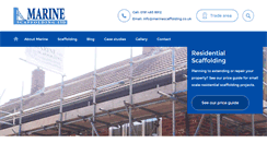 Desktop Screenshot of marinescaffolding.co.uk