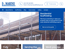 Tablet Screenshot of marinescaffolding.co.uk